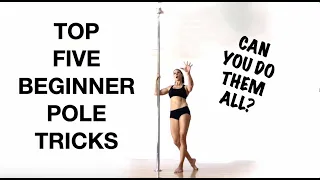 5 Beginner Pole Tricks YOU Should Know! - Tutorial by @Elizabeth_bfit