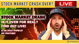 FOR REAL? Stock Market Crash Over or Bear Market Rally in The Stock Market Today? Find Out LIVE!