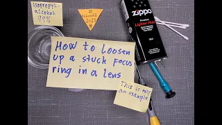How to loosen up a stuck focus ring in a lens