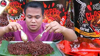 กินมาม่าเผ็ดพริกปีศาจผีบอก 5 ถ้วย ความเผ็ดระดับ 1,000,000 SHU มันสุดยอดมาก