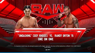 WWE 2K24 UNDASHING CODY RHODES VS. RANDY ORTON
