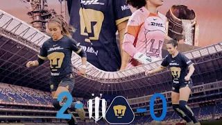 RESUMEN PUMAS 🐾vs MOTERREY                     FEMENIL⚽️