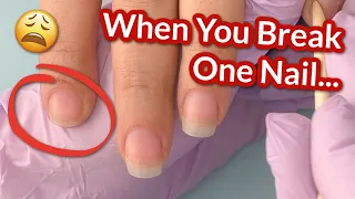 When One Nail is Broken 😩 How to Fix It Fast | Modelones Cosmo Party Kit Review