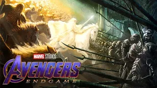 Gandalf's Charge at Helm's Deep with Avengers Endgame Portals Theme