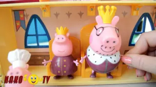 Свинка Пеппа  Мультик из игрушек  Королевская семья Свинки Пеппи играет в прятки  Король Свин ищет