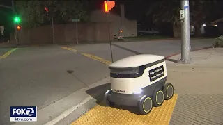 Pleasanton becomes second U.S. city to use robots to deliver groceries