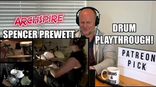 Drum Teacher Reacts: Archspire's SPENCER PREWETT | Drum Playthrough 'Lucid' | (2020 Reaction)