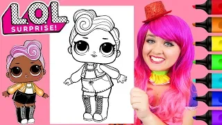 Coloring LOL Surprise Dolls D.J. Coloring Page Prismacolor Paint Markers | KiMMi THE CLOWN