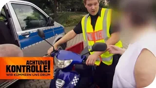 Roller zu schnell & keinen Führerschein! Polizei stoppt ältere Dame | Achtung Kontrolle | kabel eins