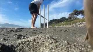 Beach Cricket.