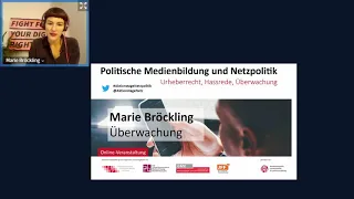 Marie Bröckling: Staatliche Überwachung | Politische Medienbildung und Netzpolitik 2020