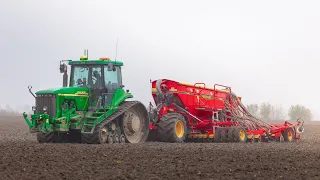 #puresound | John Deere 8410T with Vaderstad Rapid A 600 C | Drilling winter barley 2020