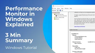 Performance Monitor in Windows 10 Explained