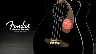 Fender Kingman Acoustic Bass V2 WN, Jetty Black | Gear4music