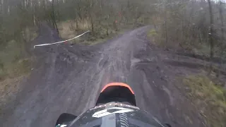 Video clip 2 Valleys Extreme Lite adventure twin class 2022Enduro Wales Walters arena 29/01/2022