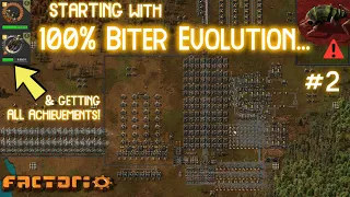 FACTORIO but start with 100% Biter Evolution... // World Explorer drives RC-car?