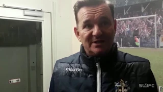 SUFCtv : INTERVIEW Paul Doswell Bromley 2 Sutton United 1 FA Trophy 15/12/18