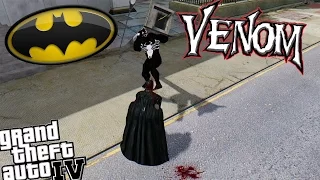 GTA 4 Batman Mod vs Venom Mod - Can Batman Defeat Venom?