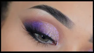 Brillantina Morada | Ojos Encapotados | PASO A PASO