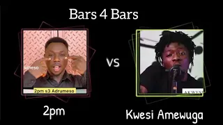 Kwesi Amewuga VRS. 2pm | Bars Challenge