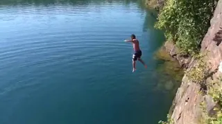 Isaiah Asuma Cliff jumping