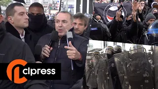 Incidents durant "Face à la rue" avec Bardella et Morandini (24 novembre 2021, Lyon) [4K]