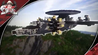 Minecraft: Modern Warfare E-2C "Hawkeye" | Radar Aircraft Tutorial (In-Flight + Landed Version)