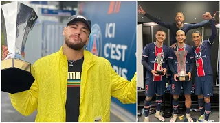 Neymar Jr And PSG Team Celebration After Won Trophee de Champions