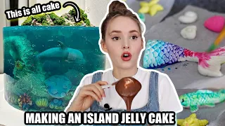 I Tried Making The Viral Jelly Island Cake *As seen on Instagram/ TikTok*