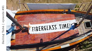 Boat restoration: Our first fiberglass attempt — Sailing Yabá #91