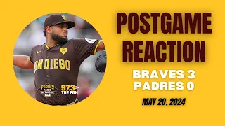 Padres Radio Reaction to 3-0 Loss to Braves and Series in Atlanta