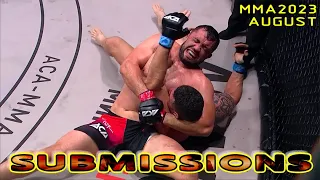 MMA Submissions of August 2023