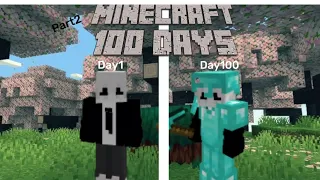 100DAYS IN MINECRAFT SURVIVAL PART 2