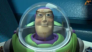 Woody and Buzz fight but it's backwards