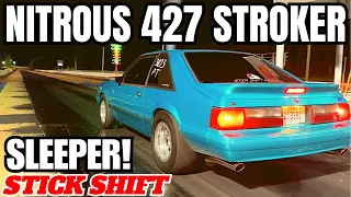 5 Second Stick Shift Nitrous Mustang True Sleeper Street Car!