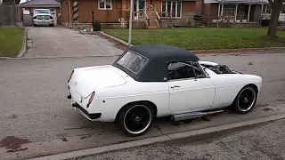 Custom MGB with a Ford 302 Swap.