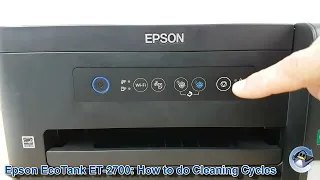 Epson EcoTank ET-2700: How to do Printhead Cleaning Cycles and Improve Print Quality