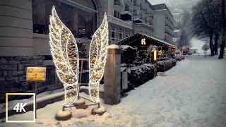 Snowfall in Engelberg, the Swiss city of Angels ❄️