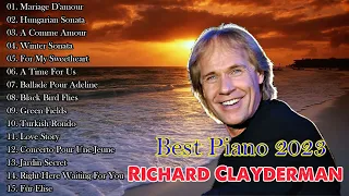 Best Of Richard Clayderman 2023 | Peaceful Piano Music🎹Easy listening with beach, nature bacgkround