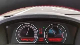 BMW 745i [333PS]: Kickdown 0- Vmax ACCELERATION 0-258 km/h 4K german autobahn E65
