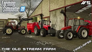 Removing SNOW from YARD and feeding ANIMALS | The Old Stream Farm | Farming Simulator 22 | Episode 5