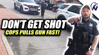 Cop Holds Man Hostage On The Sidewalk | Guess Why Though!