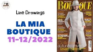 LA MIA BOUTIQUE 11-12/2022 Italy/ LINE DRAWINGS. Итальянский выпуск ноябрь-декабрь. Тех.рисунки