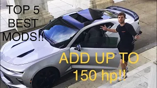 5 BEST MODS TO DO ON A CAMARO FOR HP!! (ENGINE!)(AFFORDABLE!)(RELIABLE!)