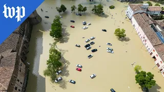 Heavy rain floods northern Italy