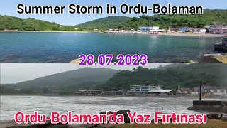 Ordu-Bolaman'da Yaz Fırtınası/ Summer Storm in Ordu-Bolaman | #caravanlife #karavan #bolaman #ordu