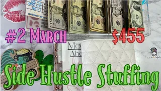 Cash Envelope SIDE HUSTLE Stuffing Mar #2🥰$455💵🌸#budget #moneytips #cash-condensing #moneysavings