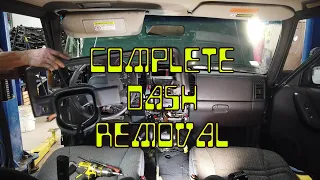Complete Disassembly XJ Jeep Cherokee Dash Steering Wheel Heater Box to Firewall How to Step by Step