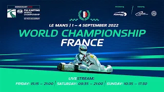 FIA Karting World Championship KZ / KZ2 / KZ2 Masters / Academy Trophy Sunday live stream