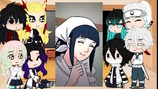 The Hashiras react to Hinata Hyuga ~Cuernitos-Chan♡